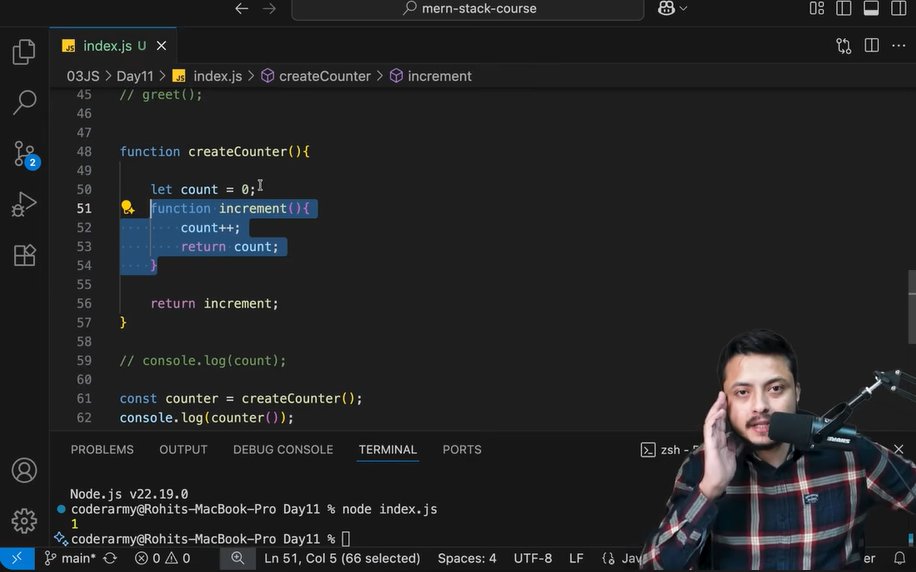 pa_abhaysinh's tweet image. ๐ Day 26 My Web Dev Journey
๐ง Closures | Scope | HOF
๐กTodayโs Learnings
๐น Closure โ Function + Lexical Scope
๐น Scope โ Global ๐, Local ๐ , Block ๐ฆ
๐น HOF โ map(), filter(), reduce()
๐ฅ Feeling closer to mastering JS every day!
#JavaScript #100DaysOfCode #Consistency