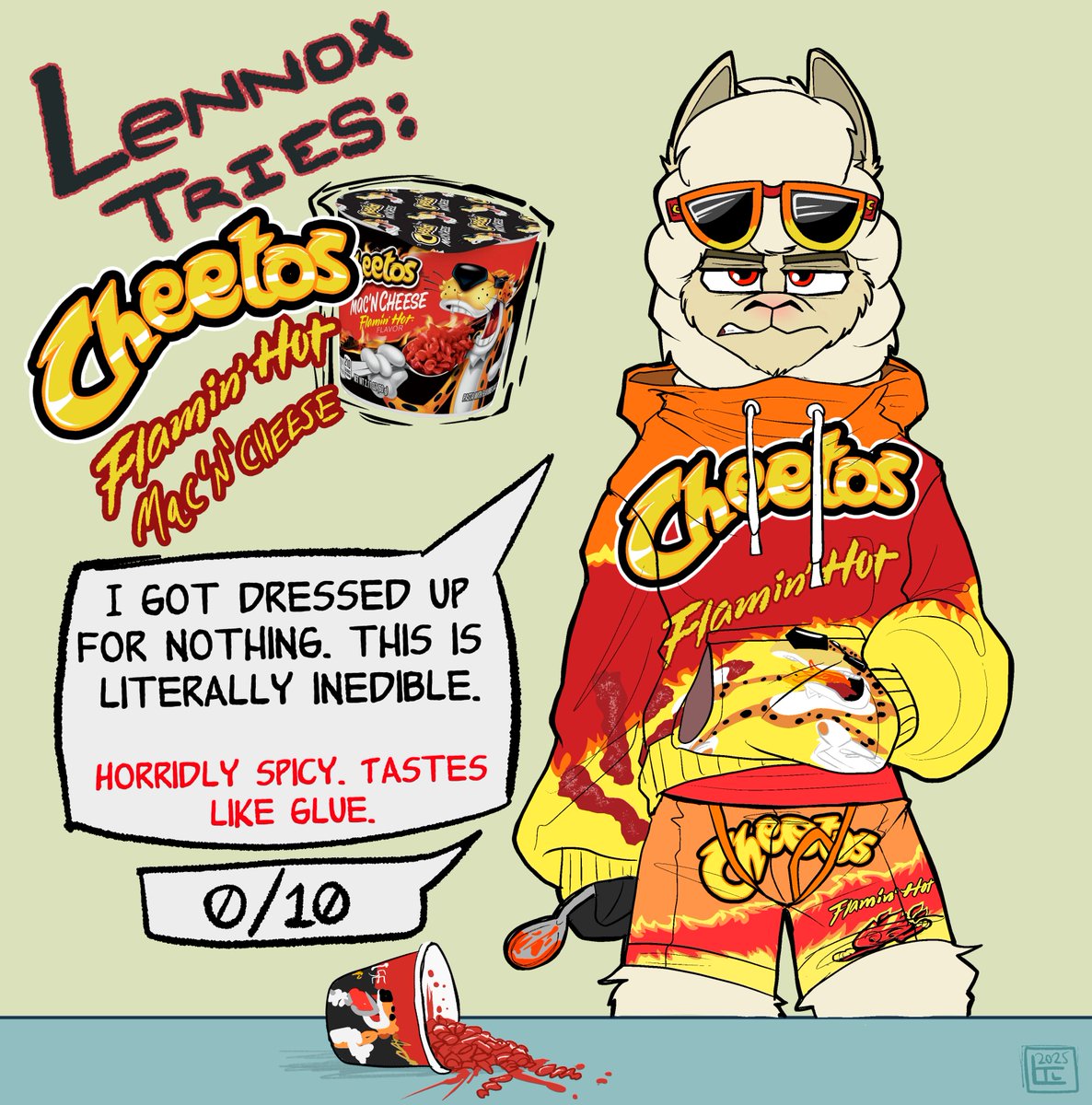 Lennox Tries: Cheetos - flamin' hot mac 'n' cheese