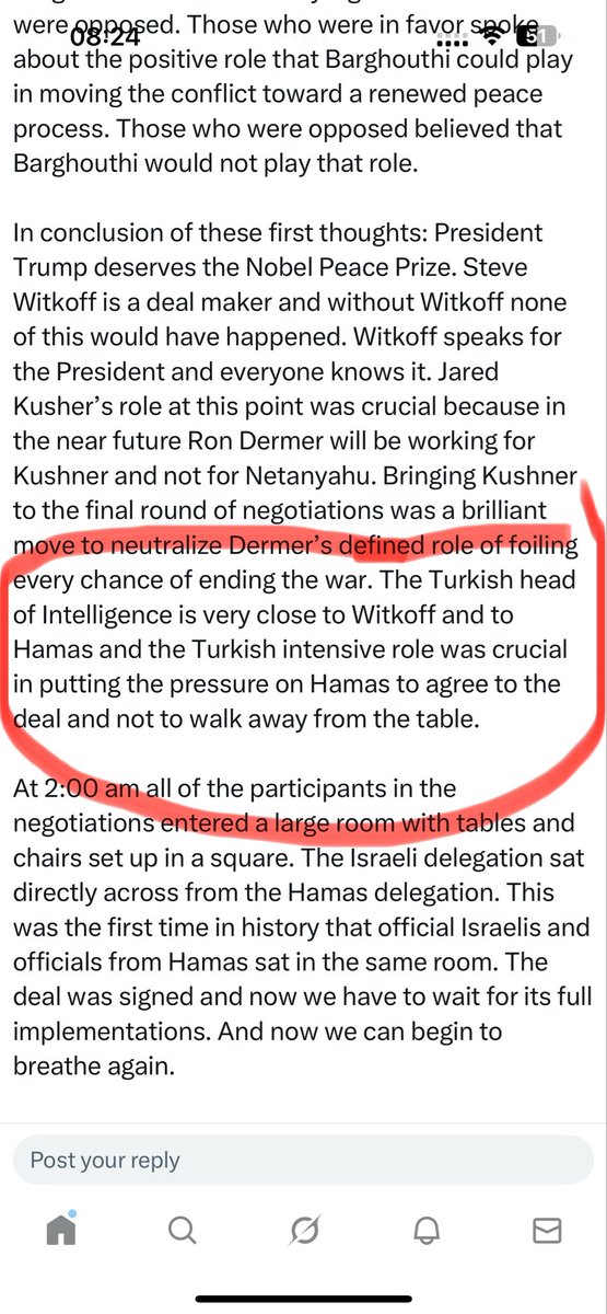 amberinzaman's tweet image. Gershon Baskin notes how Turkey’s spy chief @ibrahimKALIN helped get Hamas over the finish line.
