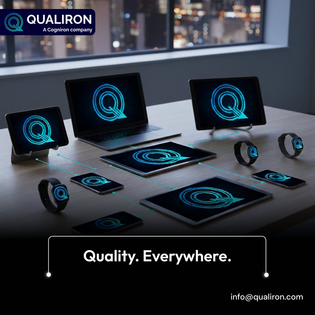 qualiron's tweet image. Your customers don’t think about devices — they think about experiences.
Qualiron’s Compatibility Testing ensures seamless performance across browsers, devices and OS, delivering a consistent, native brand experience everywhere.
#CompatibilityTesting #CrossPlatformQA #Qualiron