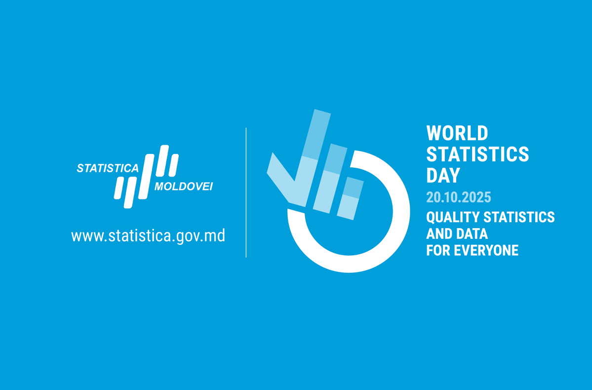 Statistica Moldovei (@statisticamd) on Twitter photo 📊✨ October 20, 2025 – World Statistics Day ✨📊
🔸Reliable data helps us understand reality.
🔸Quality statistics show us the way to development.
🙌 We invite everyone to promote this day!
🔵Details 👉bit.ly/46LDSlM.
<a href="/statisticamd/">Statistica Moldovei</a>
#WorldStatisticsDay2025 #WSD2025 📊✨ October 20, 2025 – World Statistics Day ✨📊
🔸Reliable data helps us understand reality.
🔸Quality statistics show us the way to development.
🙌 We invite everyone to promote this day!
🔵Details 👉bit.ly/46LDSlM.
<a href="/statisticamd/">Statistica Moldovei</a>
#WorldStatisticsDay2025 #WSD2025