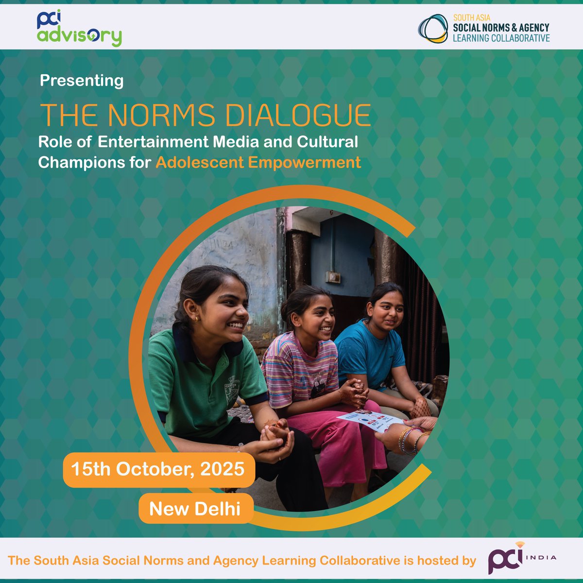 Join us for an insightful deep dive with changemakers, storytellers, and think tanks at the #TheNormsDialogue being organised by <a href="/SocialNormsLC/">Social Norms & Agency Learning Collaborative, SA</a> - a platform hosted by PCI India.
🗓 15th October 2025
📍 New Delhi
👉Mail vtatkar@pciglobal.in / southasialc@gmail.com to participate.