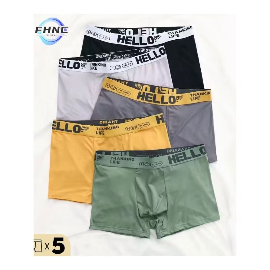 ลองดู เซ็ต 3/5 ชิ้น ชุดชั้นในแฟชั่นบุรุษ กางเกงบ็อกเซอร์ ระบายอากาศ นุ่ม สบาย แห้งเร็ว ราคาถูก ในราคา ฿69 - ฿109 ที่ Shopee s.shopee.co.th/2qLpndljPz?sha…