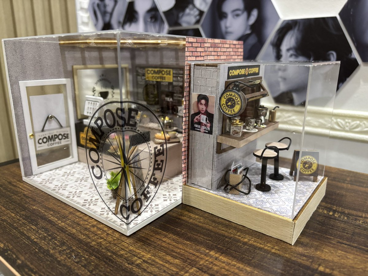 mochalattae_123's tweet image. Sharing with you guys what kept me busy for the past 4 days. When i say i made it with blood, sweat and tears, i kid you not. I almost gave up 😵‍💫 But now I’m deliriously happy 😝 Yay it’s finally done! 

Here’s miniature Compose Coffee shop with an outdoor/to go window