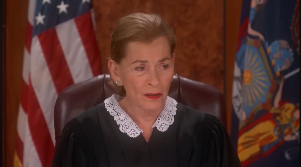 mchkzn's tweet image. That look on #JudgeJudy face.