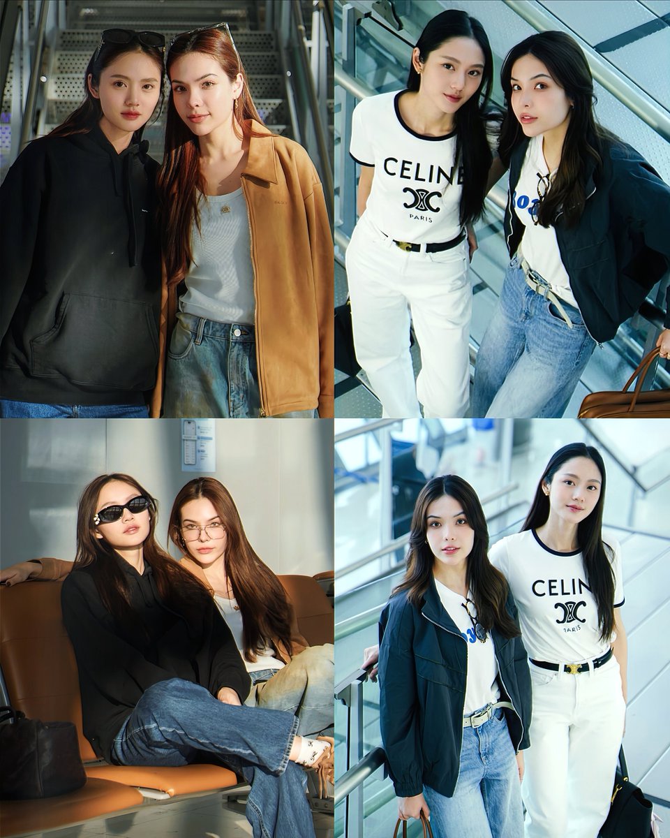 iciest_xx's tweet photo. ᅠ                #LMSY #ลูกหมีซอนญ่า
   
      HK airport pics always giving SYLM 
               (2024)                           (2025) https://t.co/TUUX57bM1N