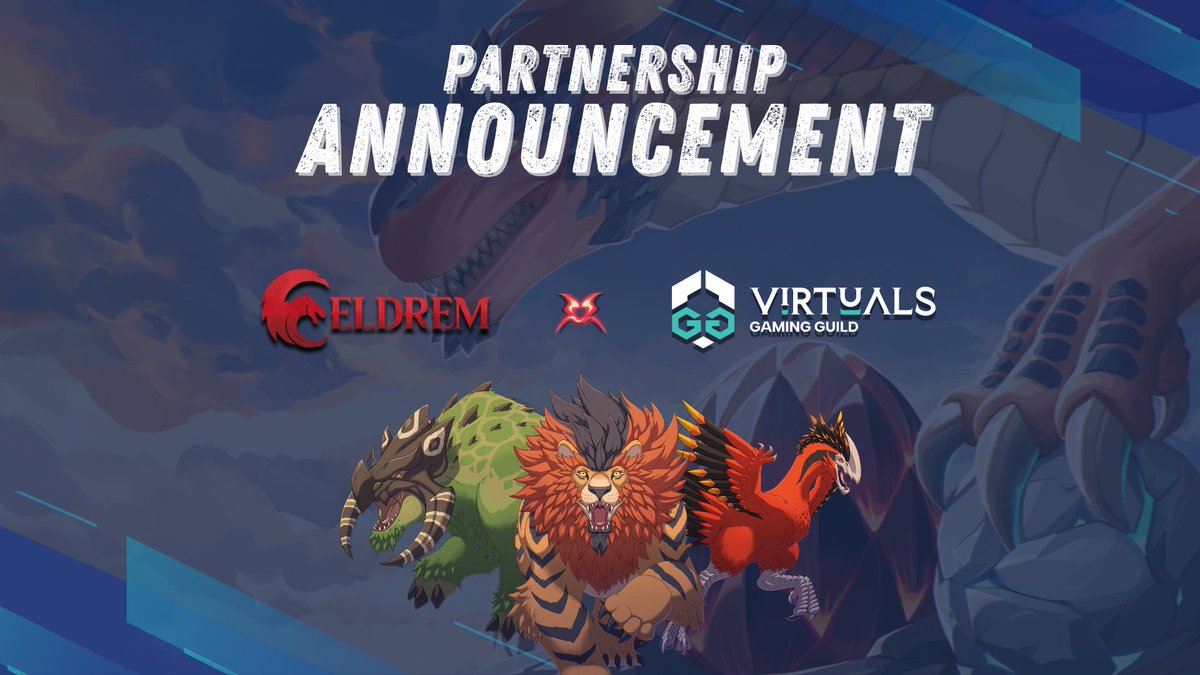 Virtuals Gaming Guild ๐ฎ๐พ (@virtualsgg) on Twitter photo ๐ข <a href="/projecteldrem/">Project Eldrem</a> ๐ค <a href="/VirtualsGG/">Virtuals Gaming Guild ๐ฎ๐พ</a>
We're happy to announce our Partnership with <a href="/projecteldrem/">Project Eldrem</a>
Eldrem is a fantasy RPG where players raise dragons, build floating kingdoms, and uncover secrets across the Crystal Sky Islands โ a world built by players, for players, powered by ๐ข <a href="/projecteldrem/">Project Eldrem</a> ๐ค <a href="/VirtualsGG/">Virtuals Gaming Guild ๐ฎ๐พ</a>
We're happy to announce our Partnership with <a href="/projecteldrem/">Project Eldrem</a>
Eldrem is a fantasy RPG where players raise dragons, build floating kingdoms, and uncover secrets across the Crystal Sky Islands โ a world built by players, for players, powered by