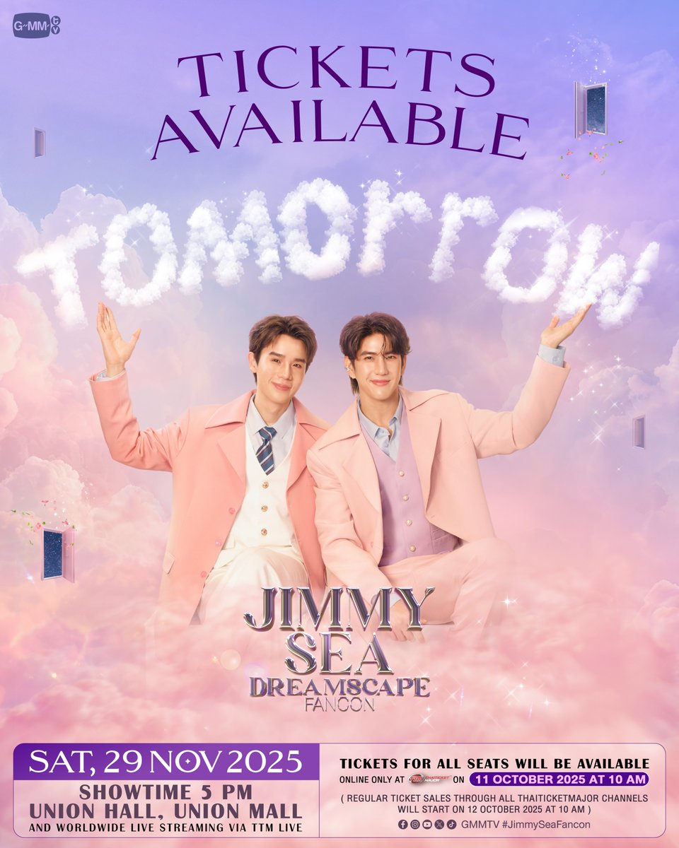 TICKETS AVAILABLE TOMORROW! JIMMY SEA DREAMSCAPE FANCON