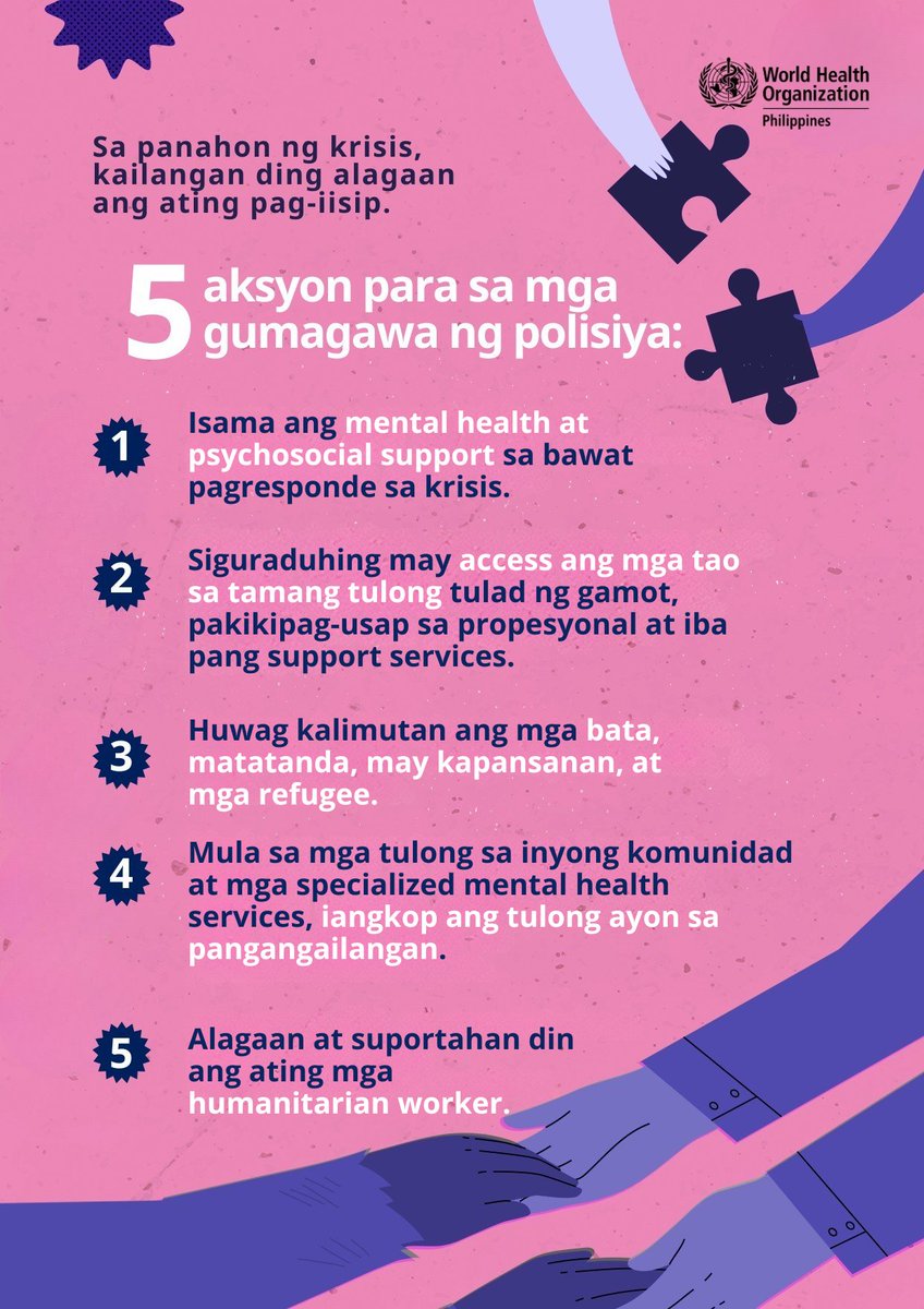 WHOPhilippines's tweet image. Sa panahon ng sakuna, hindi lang pisikal na tulong ang kailangan. Kasinghalaga nito ang #MentalHealth support para sa mga pamilyang kailangang bumangon muli. 💙 #WorldMentalHealthDay #HealthForAll