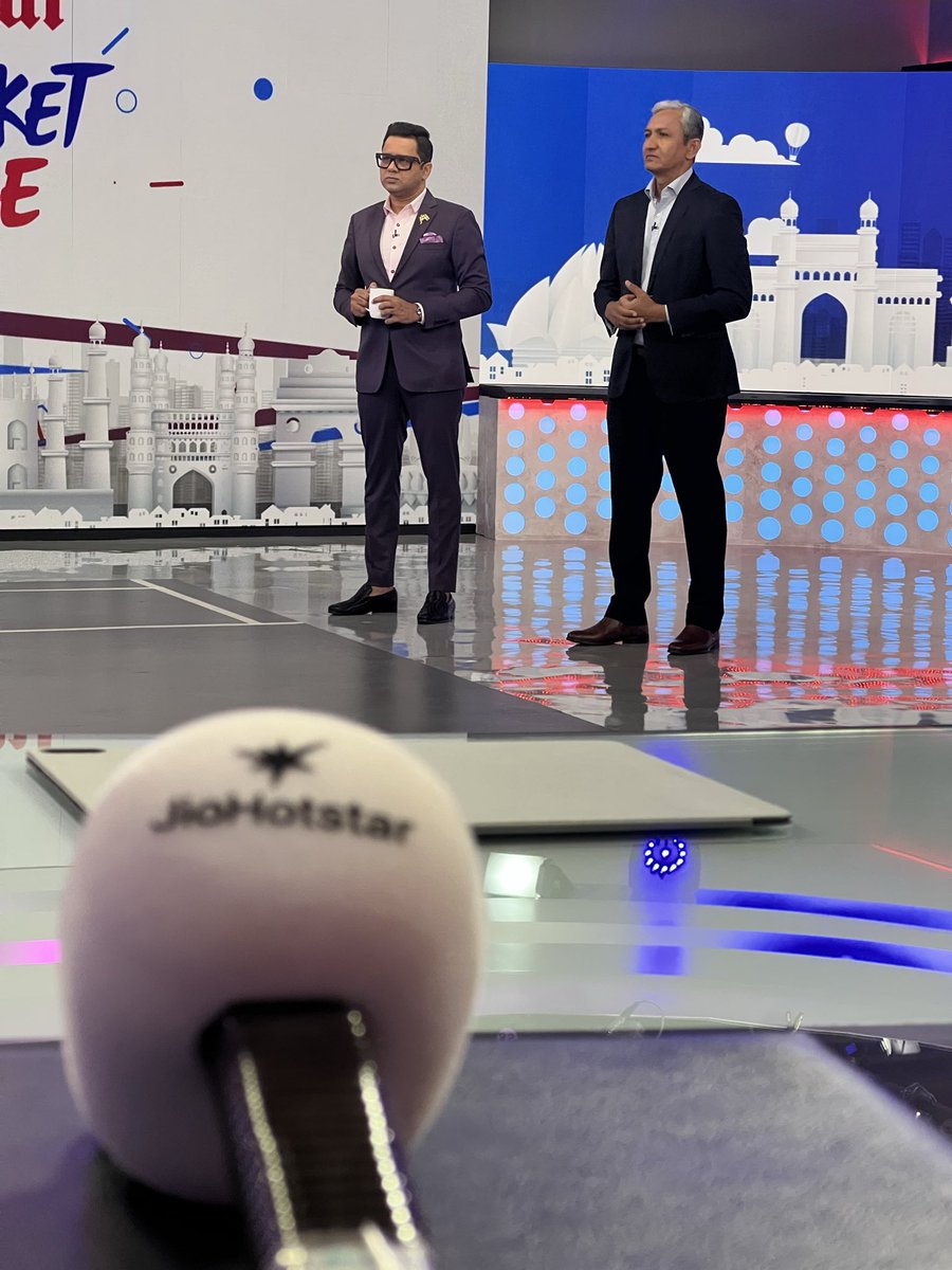 cricketaakash's tweet image. With Baba Bangar #AakashVani @JioHotstar @StarSportsIndia