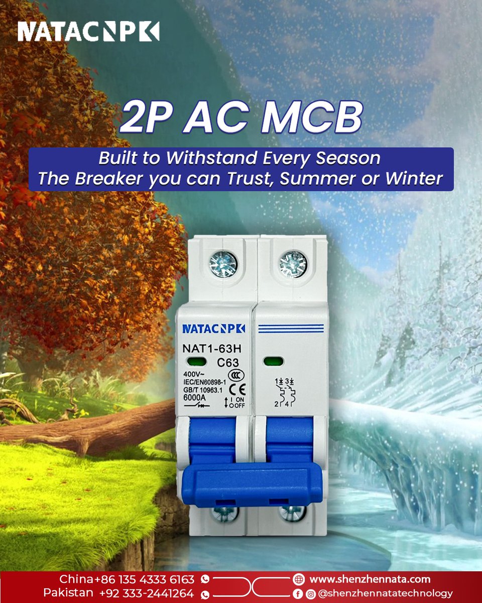 ShenzhenNata's tweet image. 𝐨𝐰𝐞𝐫 𝐓𝐡𝐚𝐭 𝐏𝐫𝐨𝐭𝐞𝐜𝐭𝐬 𝟐𝟒/𝟕. ⚡

𝐒𝐡𝐞𝐧𝐳𝐡𝐞𝐧 𝐍𝐚𝐭𝐚 𝟐𝐏 𝐀𝐂 𝐌𝐂𝐁 keeps your power safe day and night.
Reliable. Smart. Always ready.

🌐 Shenzhennata.com
.
.
#ShenzhenNataTechnology #PowerProtection #ACMCB #ElectricalSafety #MCBSwitch