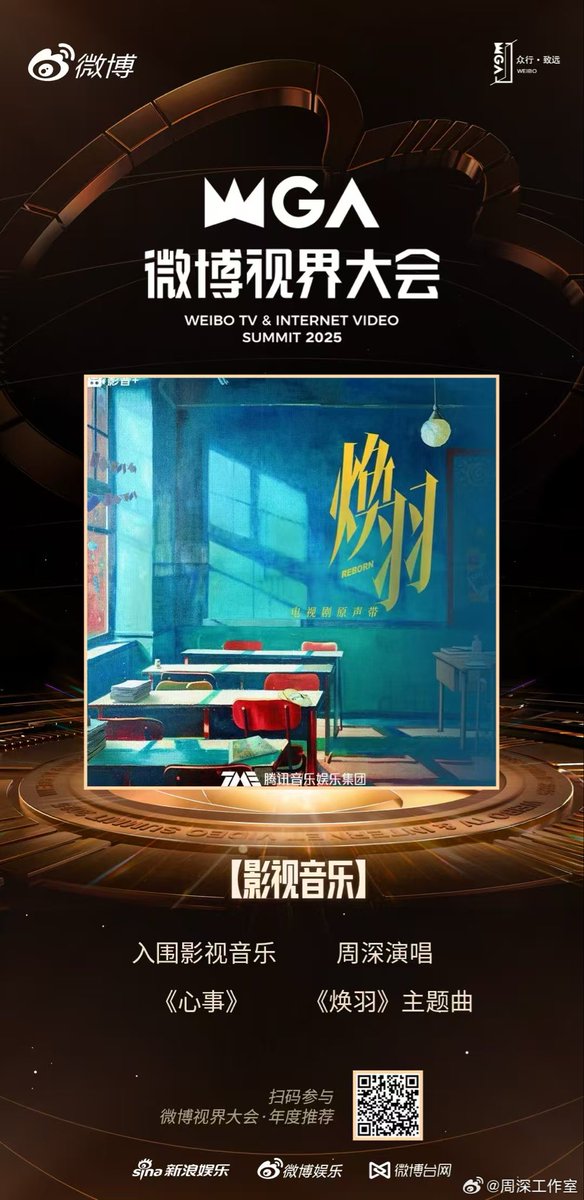 【微博视界大会】
恭喜周深演唱的13首影视音乐作品入围“微博视界大会年度推荐”
🎊🎊🎊🎊🎊🎊🎊🎊🎊🎊🎊🎊🎊

#周深
#ZhouShen
#微博视界大会
Cr.on pic
