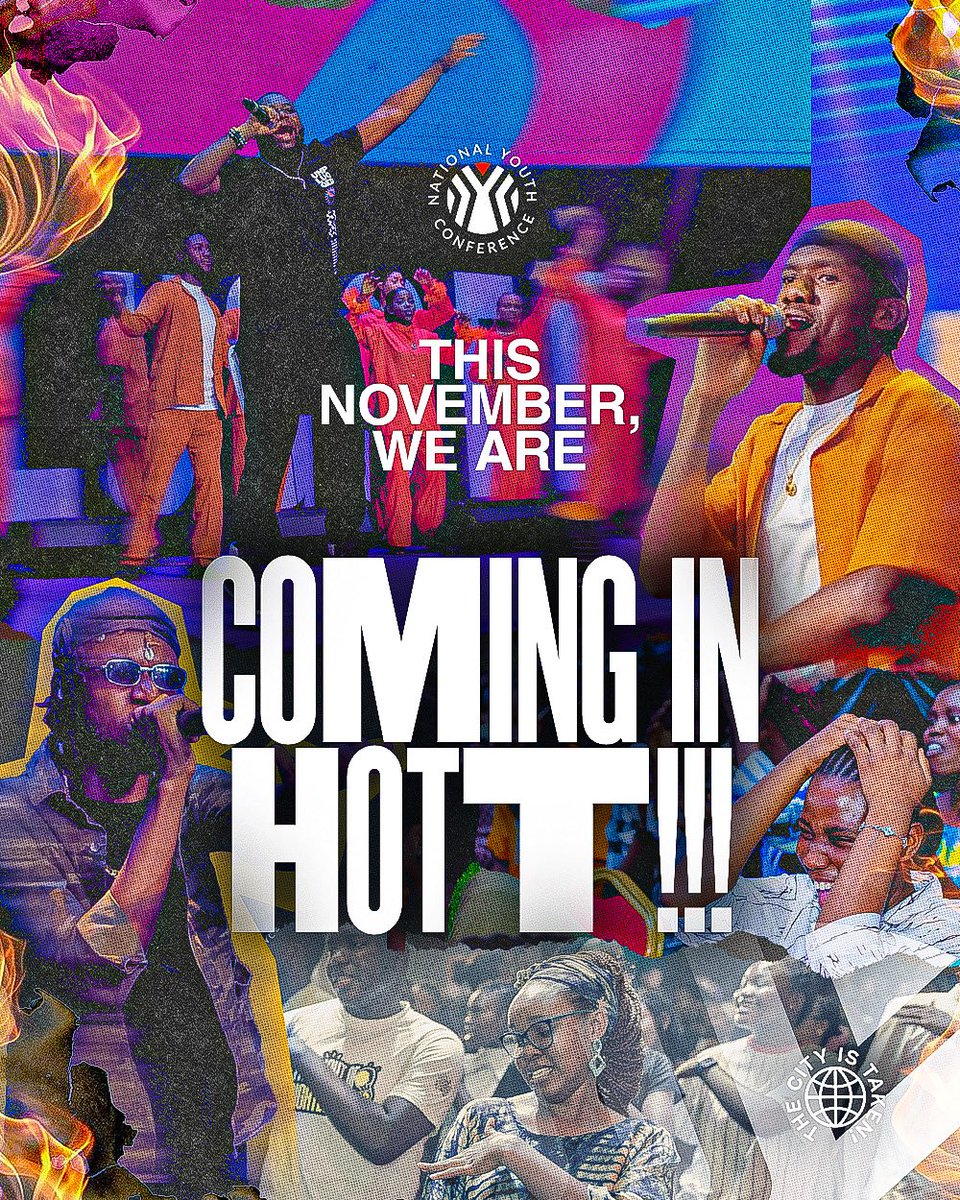 It is about to get real hot this November! 🔥

NYC is back and We’re COMING IN HOTTT!!! 🔥🔥🔥
Get ready for an atmosphere charged with power, purpose, and fire.

NYC2025 Is here🔥
#NationalYouthConference #NYC2025 #cominginhot #revcraig #thecityistaken