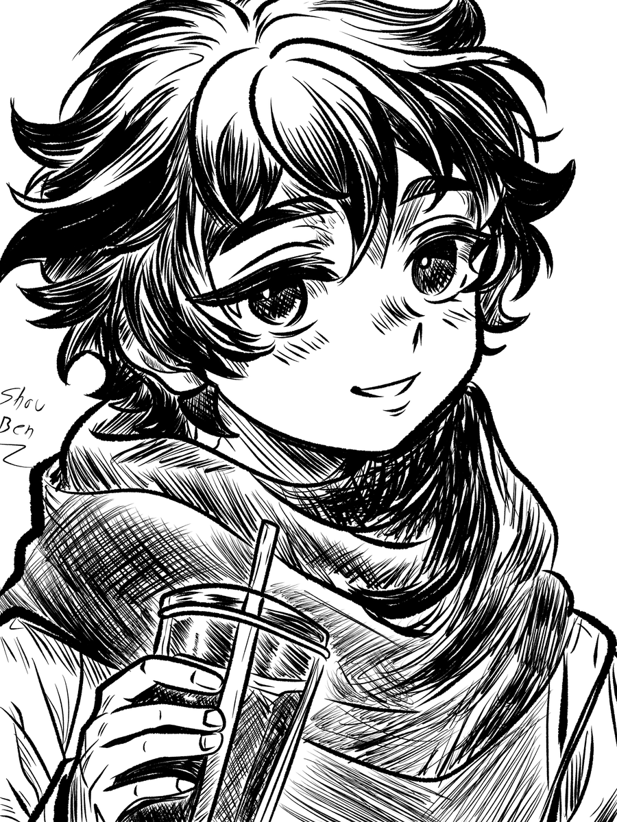 Shou_Ben's tweet photo. #inktober2025 día 3, Me duelen los dedos

#ink #digitalart https://t.co/gVb7ZIa82q