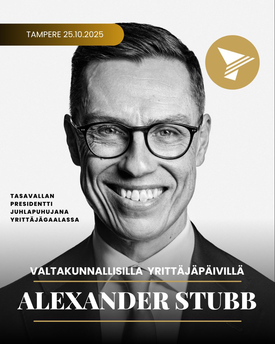 Juhlallisia uutisia, yrittäjät! Valtakunnallisten yrittäjäpäivien juhlagaalassa on tänä vuonna paikalla tasavallan presidentti Alexander Stubb, joka pitää tilaisuudessa juhlapuheen. Luvassa varmasti merkityksellinen hetki, joka kokoaa yhteen tuhatpäisen yrittäjäjoukon sekä