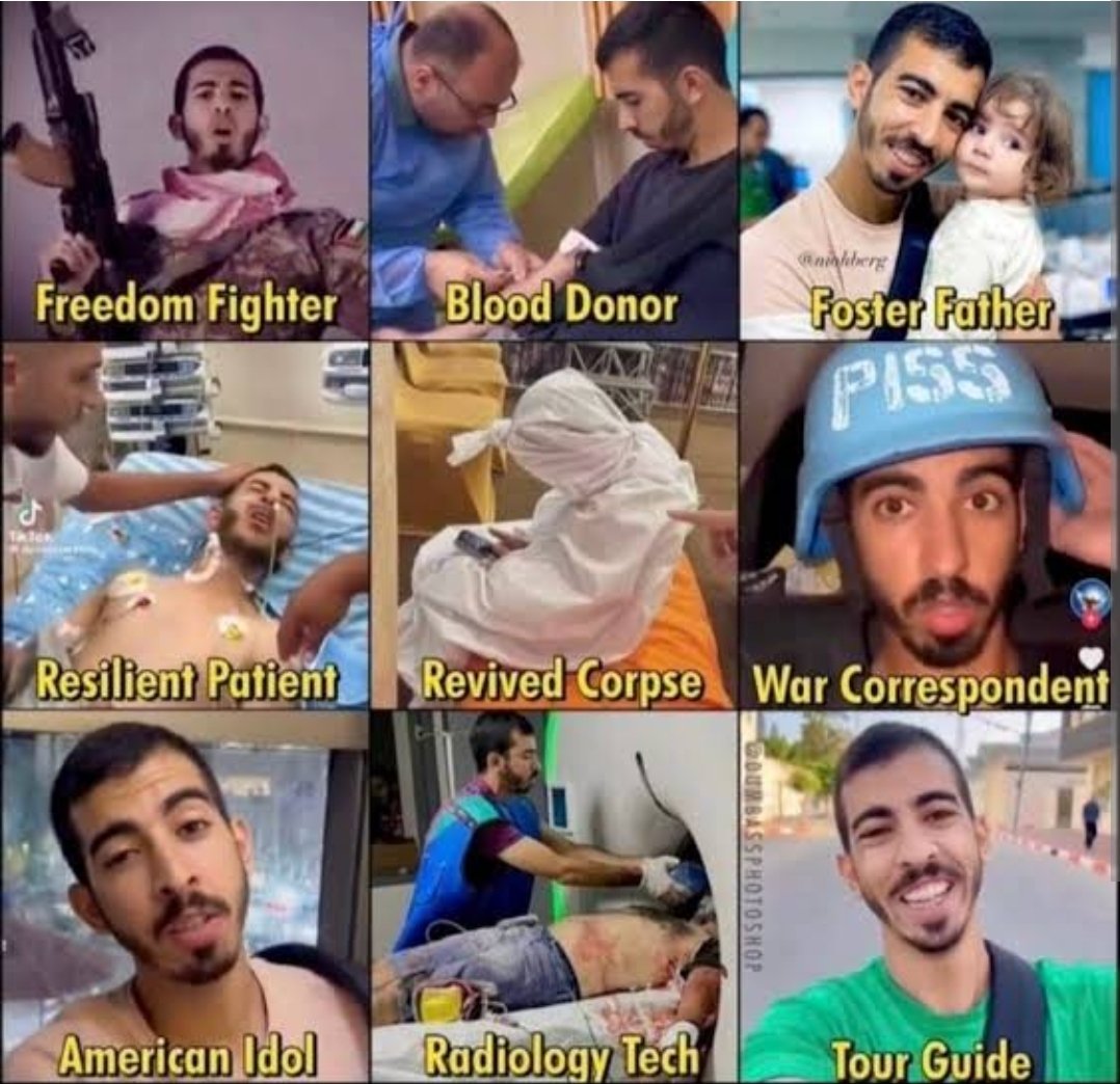 Adam Mossoff (@adammossoff) on Twitter photo <a href="/WearThePeaceCo/">WearThePeace</a> Oh, look, Mr. FAFO in Gaza is cosplaying a news reporter again. As a Hamas propagandist, he's had so many acting roles over the past couple years - Hamas soldier, tour guide, wounded civilian, dead Gazan, etc. <a href="/WearThePeaceCo/">WearThePeace</a> Oh, look, Mr. FAFO in Gaza is cosplaying a news reporter again. As a Hamas propagandist, he's had so many acting roles over the past couple years - Hamas soldier, tour guide, wounded civilian, dead Gazan, etc.