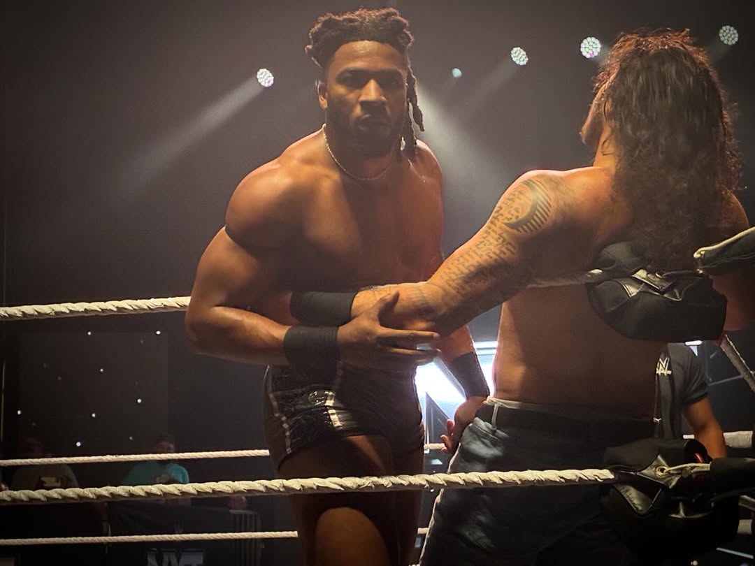 hi5_wrestling's tweet image. #NXTColumbus Results:
Trick Williams def. Shiloh Hill
Candice LaRae def. Kendal Grey
Los Americanos def. Chase U
Kelani Jordan def. Thea Hail
DIY def. DarkState
Omos def. Lexis King
ZaRuca def. Fatal Influence
Ethan Page def. Myles Borne
Ricky Saints def. Briggs, Oba &amp;amp; Je’Von