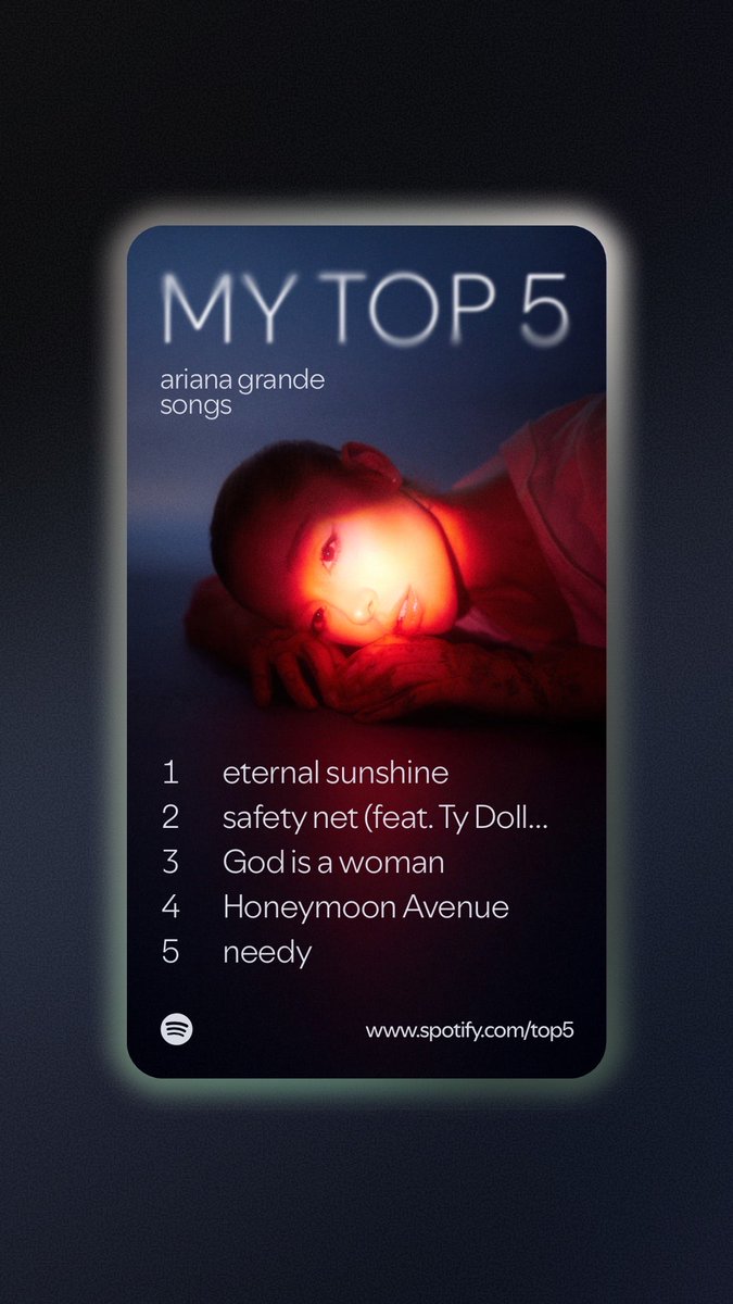 honorable mentions "leave me lonely," "goodnight n go" and literally anything from eternal sunshine