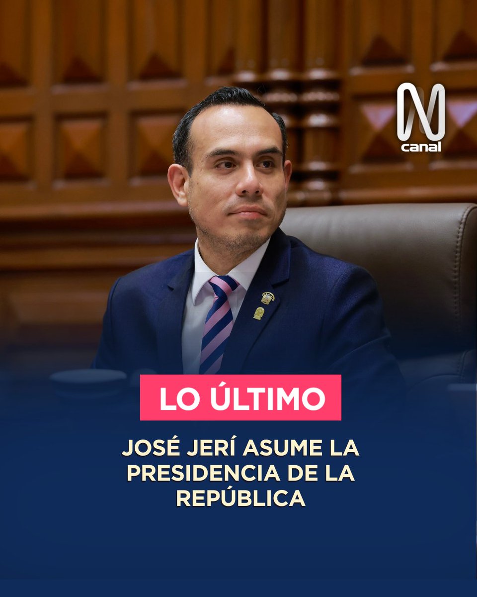 canalN_'s tweet photo. #LoÚltimo
Tras la vacancia de Dina Boluarte, José Jerí asumió la Presidencia de la República. En tanto, Fernando Rospigliosi, ahora presidente del Congreso, tomó juramento al nuevo mandatario en sesión especial del Pleno

Mantente informado en la WEB ► https://t.co/QTAt5w82G4 https://t.co/8Sf2MFFYE6