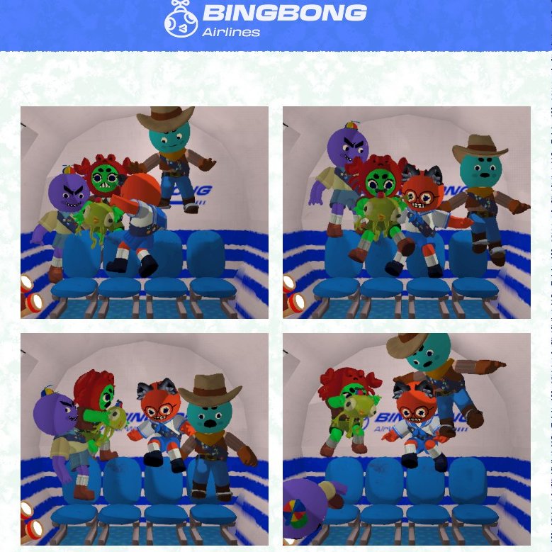 ibbiscuss's tweet photo. Shoutout to BingBong Airlines for the sick photobooth📸 before we inevitably crash and have to eat each other to survive. 10/10 in-flight vibes tho! #peakgame https://t.co/Pxv343PaOw