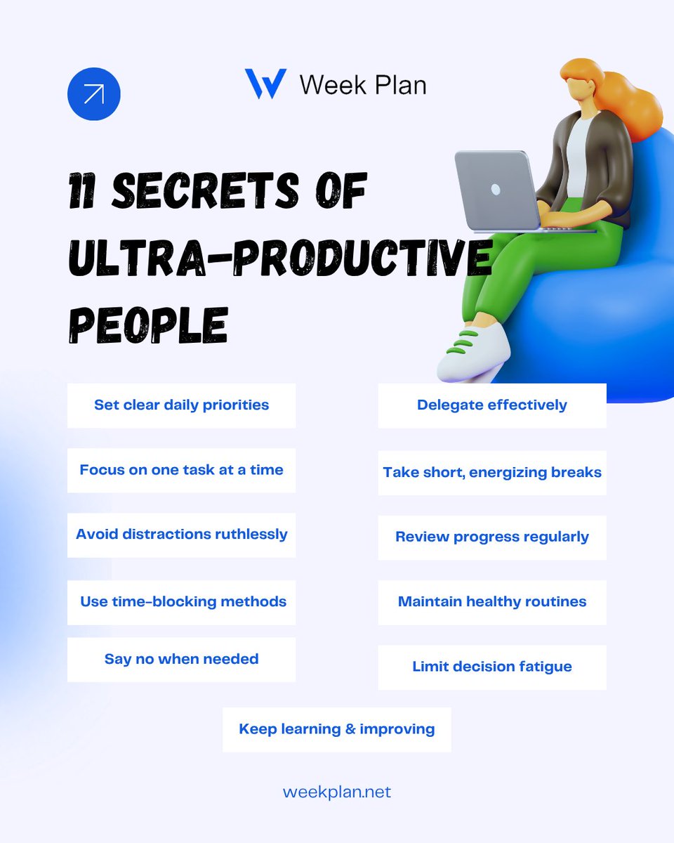 weekplan's tweet image. 🎯 Stop wasting time — start owning it.
Discover how ultra-productive people plan with purpose.
👉 Try Week Plan now at weekplan.net
#timefreedom #weeklysuccess #smarttools #weekplan