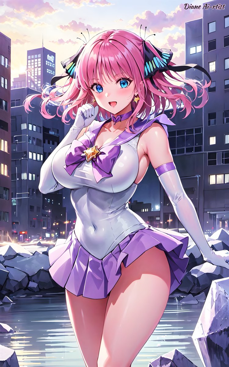 Pinkame56272174's tweet photo. Nino Nakano (Sailor Moon Cosplay)
By Diane Ai-rtist
#NinoNakano #gotoubunnohanayome #TheQuintessentialQuintuplets #lasquintillizas #Harem #Anime #SailorMoon #SailorSenshi #MahouShoujo #MagicGirls #SexyCharacter #AiArt https://t.co/qExyNb1m5R
