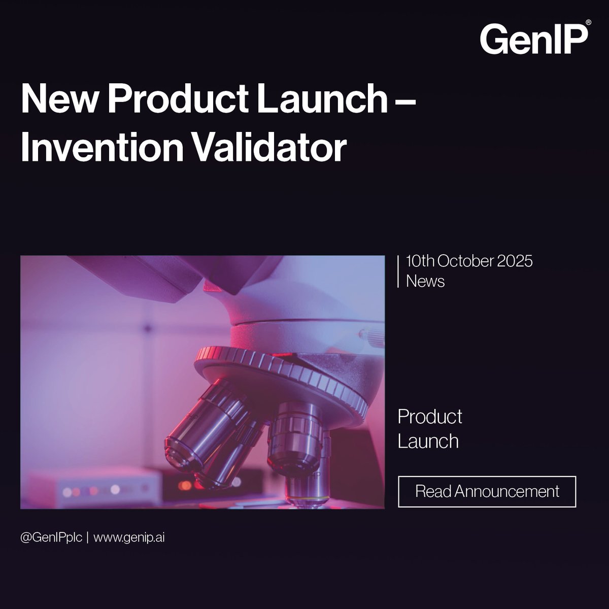 GenIPplc's tweet image. GenIP Plc is pleased to announce the launch of &apos;Invention Validator&apos;, a premium product designed to test user perception and adoption readiness of new technological discoveries.

Read more here: londonstockexchange.com/news-article/G…