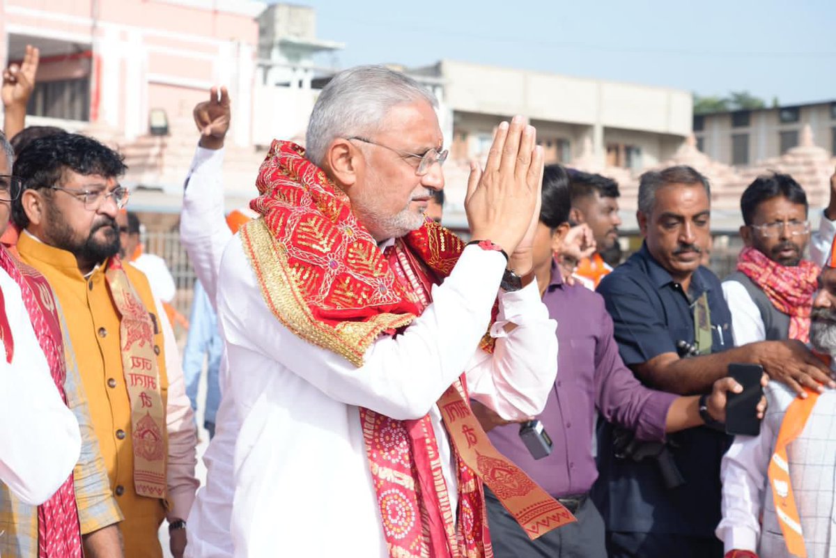 BJPBhaskarBhatt's tweet image. નવનિયુક્ત પ્રદેશ અધ્યક્ષ શ્રી @MLAJagdish જી એ શક્તિપીઠ અંબાજી ખાતે જગતજનની માઁ અંબાના દર્શનનું કરી આશિર્વાદ મેળવ્યા.