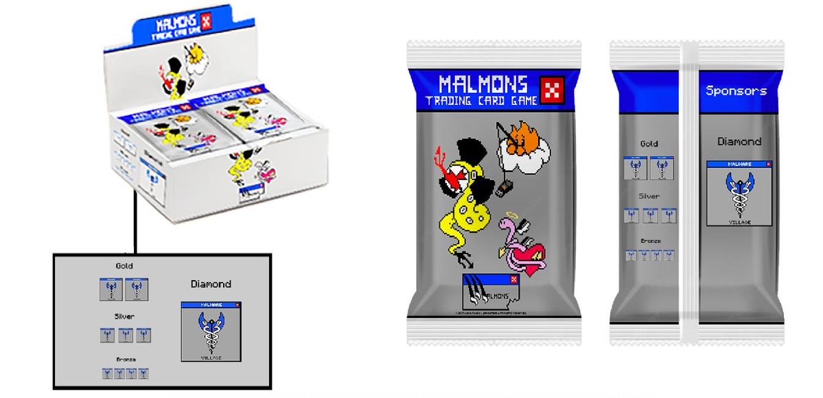 🚨 New Kickstarter updates! 

🎨 The “Your Original Malmons” reward tier is now live! Have your original Malmons created by Lena aka <a href="/LambdaMamba/">Lena</a>!

🤝 Sponsorships are open! Get your logo on physical packs &amp; boxes sold worldwide!

🔗 kickstarter.com/projects/lambd…

📩 lena@malmons.world