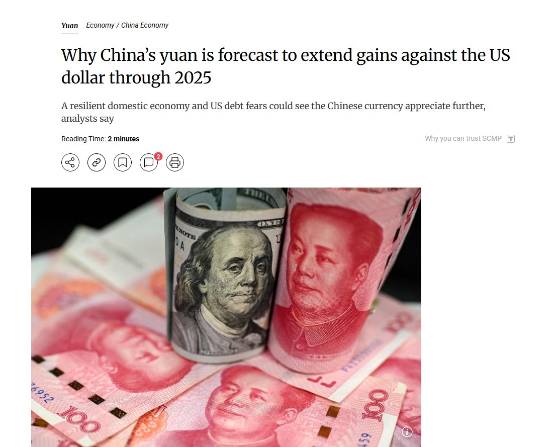 bananatzzy's tweet photo. Earlier this year, an article came out about how the Yuan is expected to start rising against other currencies.  

Why not run Yuan Index 6900 on BSC?  

https://t.co/dp1wjI3ZKi https://t.co/qIPB5AZumr