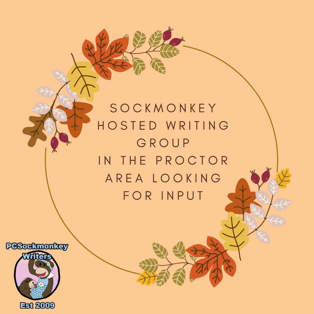 PCWriter2's tweet image. One of our Sockmonkey writers posted a question on the Discord looking for suggestions for possible weekend writing meetups this November. The newest post on the blog has the pertinent details: writinginpierce.blogspot.com/2025/10/sockmo…

#PCSockmonkeyWriters #InPersonEvents #LookingForInput