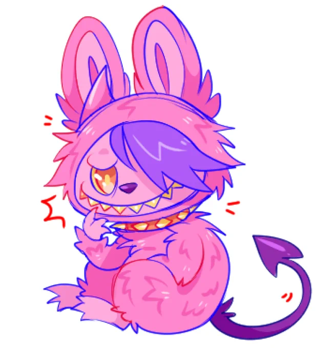 my oc as a labubu
