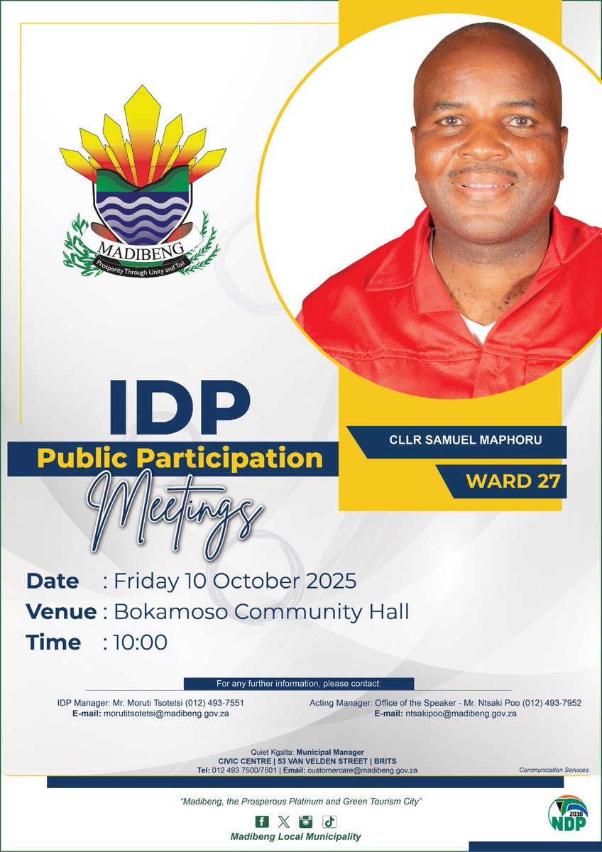 Ward27Madibeng's tweet photo. ♦️Meeting ♦️
We encourage all community members to attend and actively participate in shaping the future of our ward. Your voice matters come share your views, ideas, and priorities for development. #voteEFF #EFFInGovernance #EFFisMyHome https://t.co/kyZc9caUcL