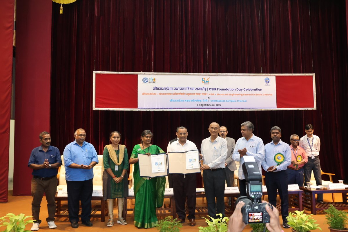 csir_serc's tweet image. Signing & Exchange of MoUs with M/s. NATRAX, Madhyapradesh, SSN College, Kalavakkam and NIT, Trichy