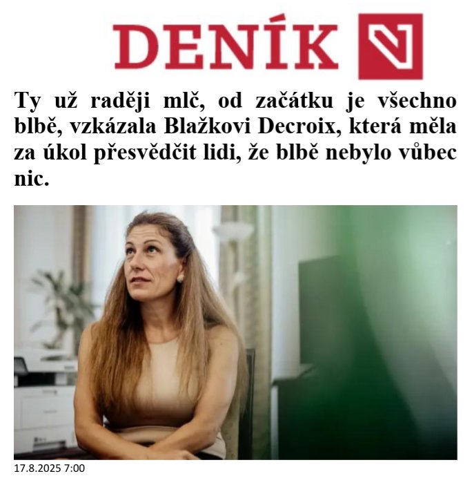 <a href="/JVildumetzova/">Jana Mračková Vildumetzová</a> <a href="/eva_decroix/">Eva DECROIX</a> Vypadá, že Evča nebyla taková světice, kterou ze sebe dělala.