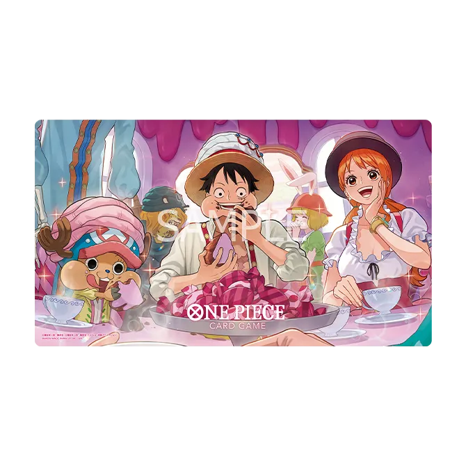 ONE PIECE Whole Cake  アートセット Official reveal of Japanese OPTCG Playmat & Card Set 