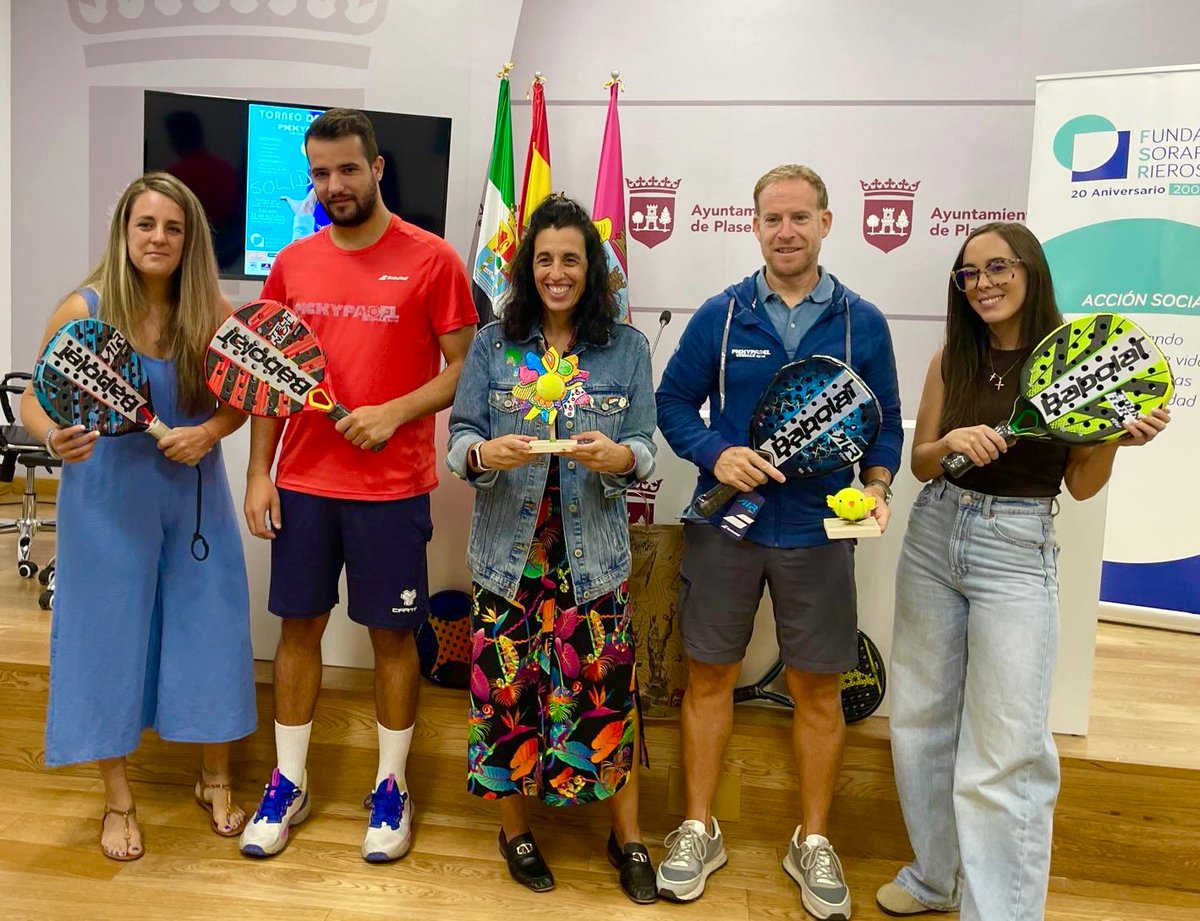 Os esperamos en la ciudad deportiva de Plasencia con un montón de cosas lindas para que disfrutéis en el mejor ambiente y todo a favor de <a href="/FundacinSorapn/">FUNDACIÓN SORAPÁN DE RIEROS</a>, gracias a 🎾<a href="/pickypadel/">PickyPadel, Gestión Deportiva</a> y los colaboradores.
📆 25 octubre.
🔀 <a href="/Ayto_Plasencia/">Ayto. de Plasencia</a> 
Todas categorías incluida adaptada.