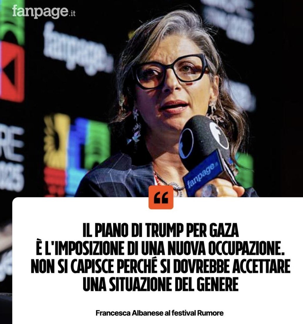 Ma questa signora chiamata Francesca Albanese vuole la pace o cosa?