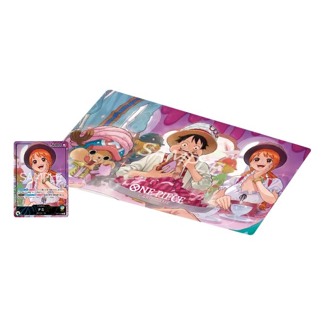 Official Playmat & Card Set Whole Cake Island Arc has been