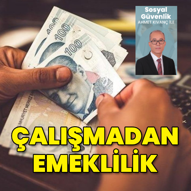 📌 SSK, BAĞ-KUR veya Emekli Sandığı kapsamında sigortalı çalışmayanlar isteğe bağlı sigorta primi ödeyerek emekli olabilirler

📌 Daha önce sigortalı çalıştığı halde prim günü eksik olanlar da isteğe bağlı sigorta ile eksik günlerini tamamlayabilirler
 
👨‍💻 Habertürk'ten Ahmet