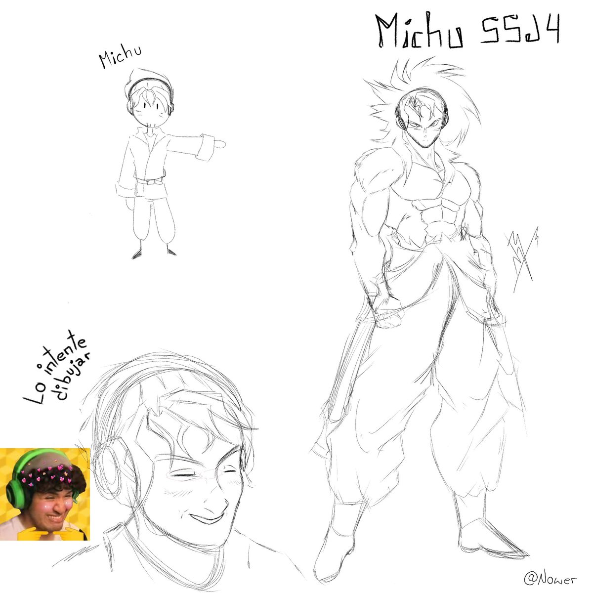 NowerX_ROL's tweet image. Este dibujo lo hice por que ví está imagen bien curseada de michu xd 

Se que está chafa pero lo hice con sueño 😔 

#michu #mishifu #ssj4 #xd