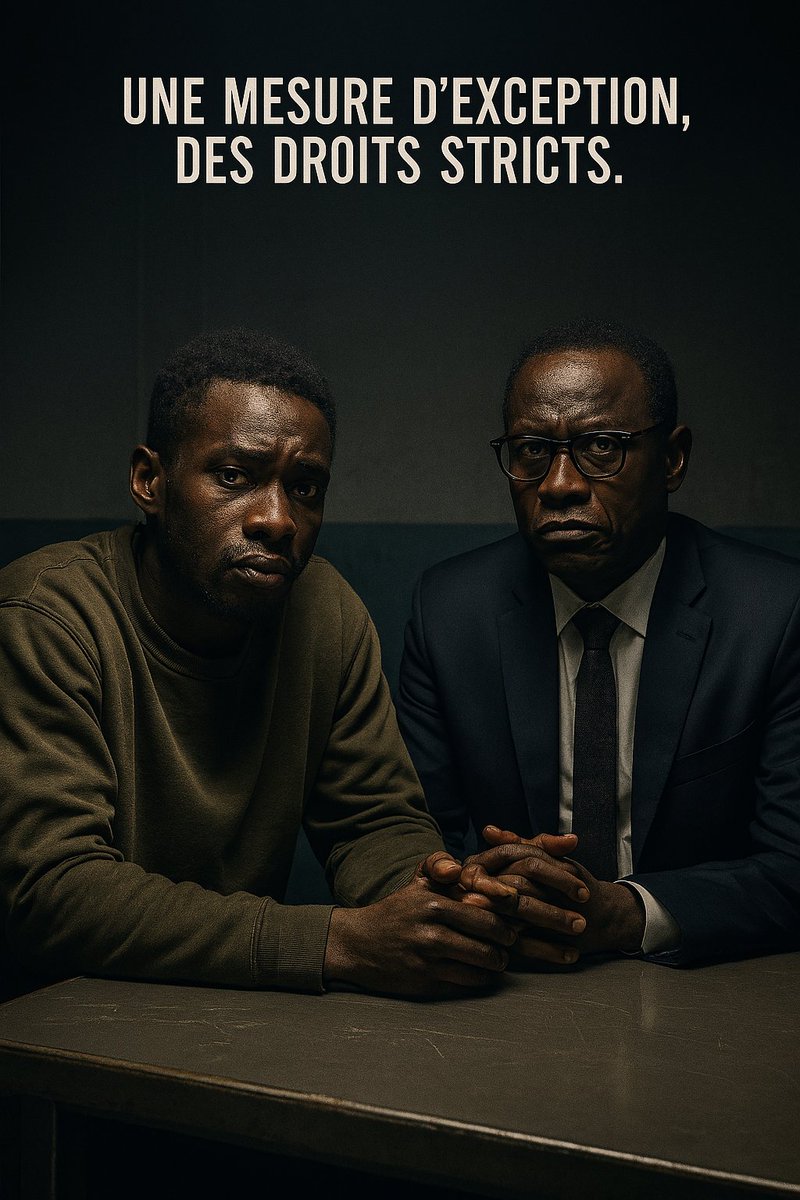 loi200812's tweet image. 4/11 – La garde à vue : encadrée et contrôlée  
Un suspect peut être placé en garde à vue pour les besoins de l’enquête. Cette mesure privative est encadrée : durée limitée, droit à l’avocat dès le début. #GardeÀVue