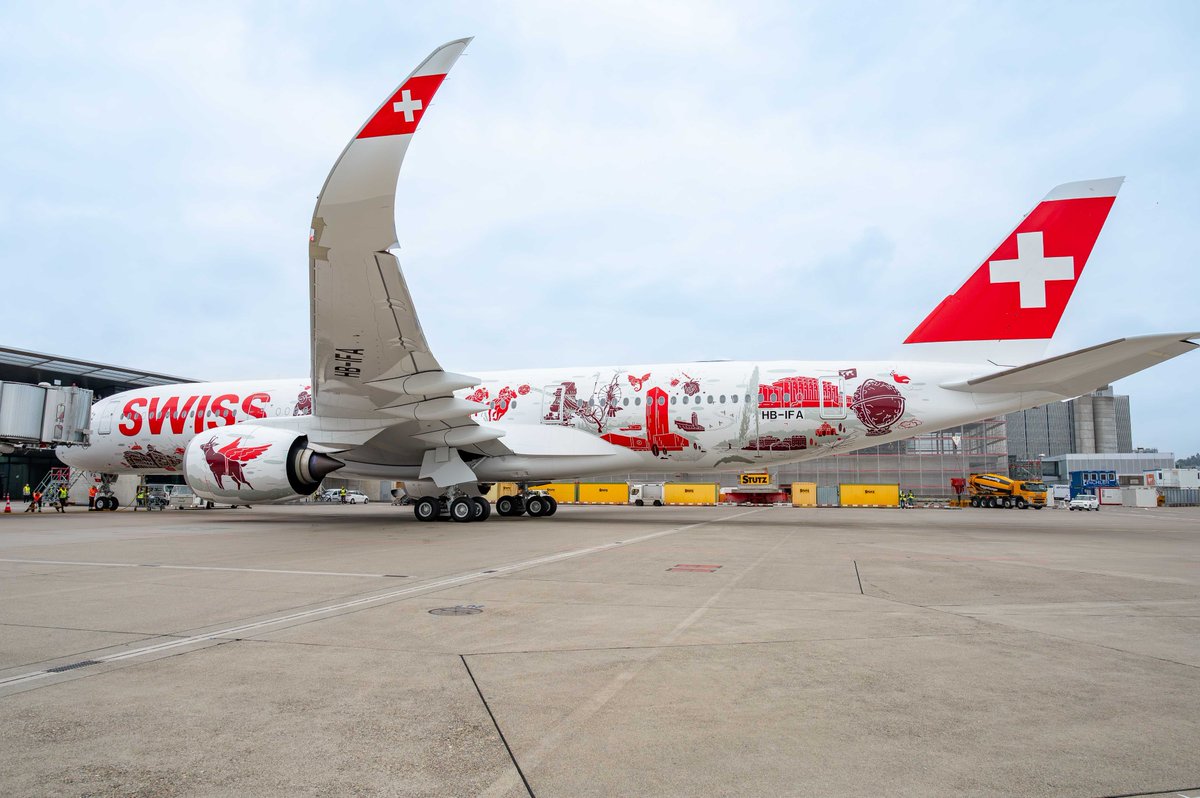 SWISS welcomes its first-ever A350-900 in Zurich

📸: <a href="/ShyamVimalKumar/">Shyam VimalKumar</a>  / Airways

#swissinternationalairlines #Airbus #avgeek