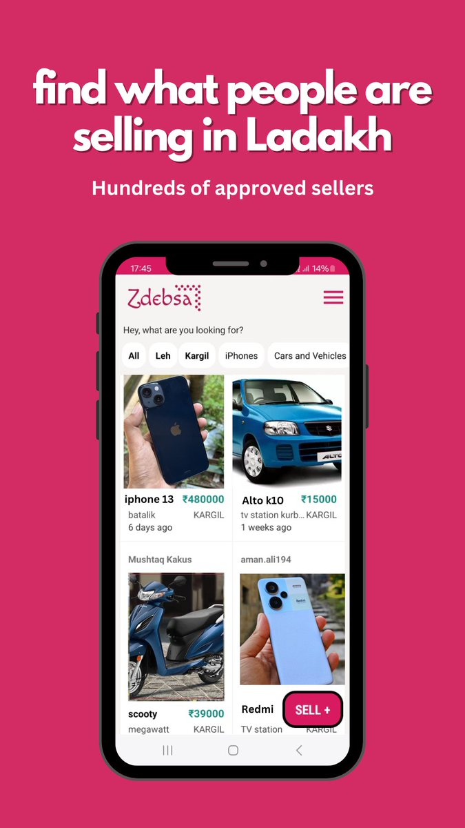 BranchApricot's tweet photo. Ladakh's local market gone digital, with ZDEBSA - Buy &amp; Sell in #Ladakh!

📲 Perfect platform to buy or sell pre-owned phones, cars, bikes, laptops, even houses!

Build exclusively for LADAKH! Download and try! https://t.co/Dy2NTRQ4EJ
