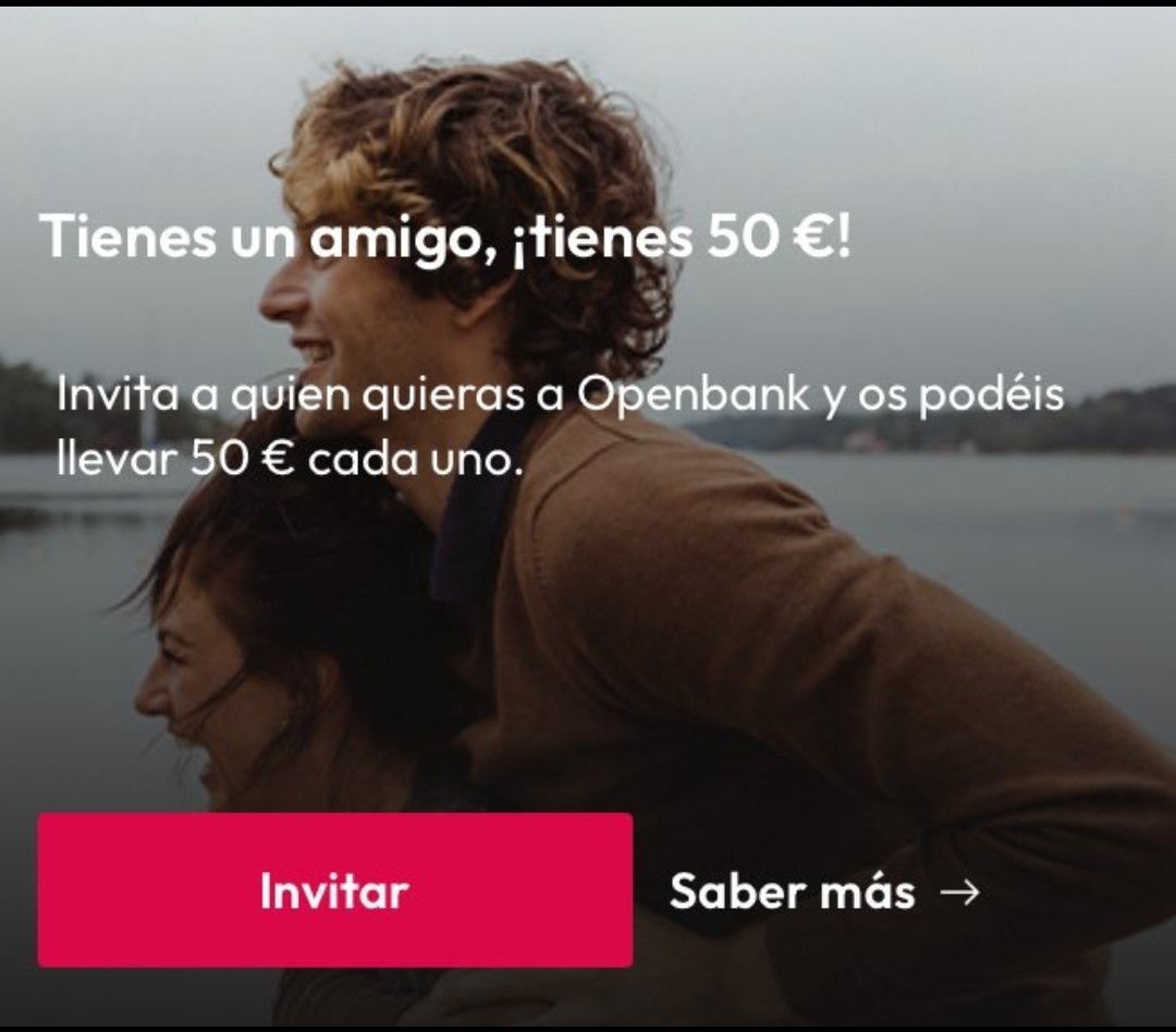 viajes_globo's tweet image. 💣 Nueva Promoción Openbank 💣
🎁 ¡50€ de regalo!
📝 Pasos a seguir:
1️⃣ Date de alta con mi código amigo.
⚠️ Solicítame código por privado ⚠️
2️⃣ Deposita 300€ y mantenlos 6 meses.
🎉 Al mes siguiente de hacer el depósito recibirás los 50€ de regalo🎉