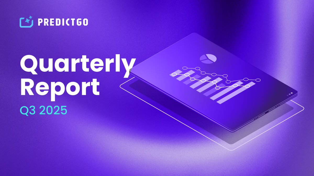 PredictGo's tweet image. PredictGo Q3 2025 Milestone Report Published! 📔
Q3 2025 was a pivotal quarter for PredictGo, marking our first step into the market. During this period, we showcased our product, validated its core features, introduced a participation-based reward system, and announced our…