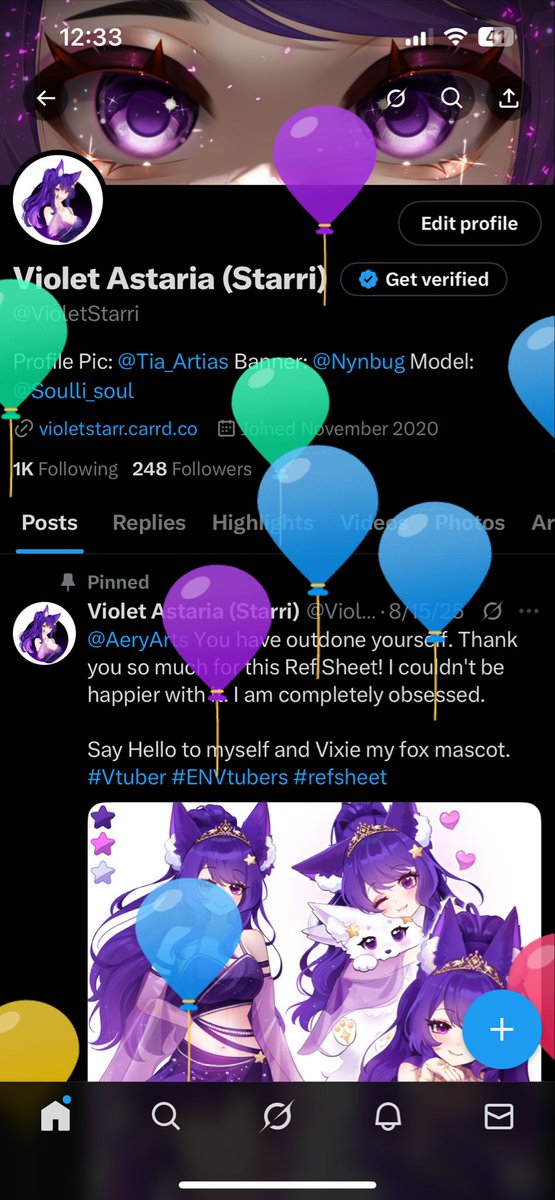 Oh look what day it is. My birthday! 🥳🤩💜
#ENVtuber #birthdaygirl