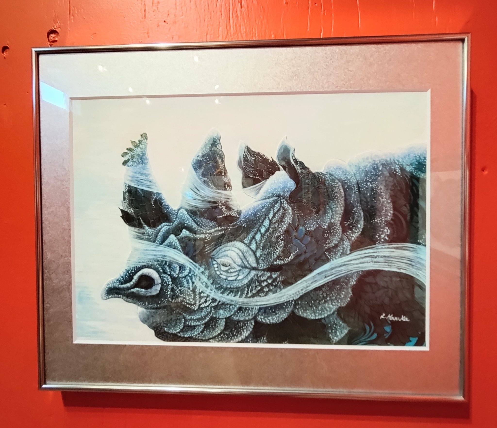 渚のハンモック　　絵画原画 渚のハンモック 絵画原画