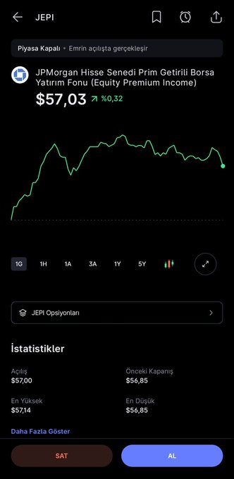 AL SANA PASİF GELİR - 4 😊
💠 Her ay 30$ temettü alırsın.
💠 Yasal sınıra takılmazsın (18.000 TL)
💠 100 adet civarı tutman yeterli.
(Midas üzerinden satın alınabilir)