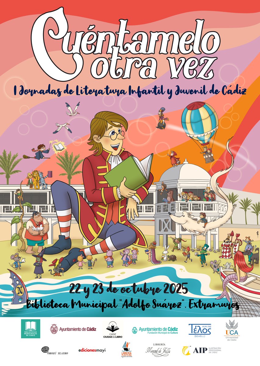 Las I Jornadas de Literatura Infantil y Juvenil tendrán lugar los días 22 y 23 de octubre. Están destinadas a  todas las personas que hayan contado un cuento alguna vez, que enseñen a leer, que cuiden y ofrezcan libros, que vendan libros... a todos.